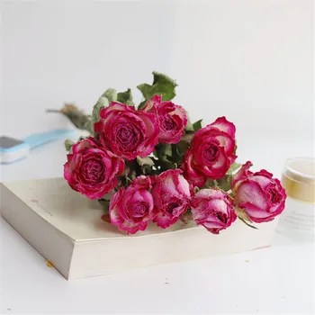10pcs Sušené Kvety Ruže Romantický Bublina Malé Ruže Kvet Suché Kytice bytového zariadenia Zdobiť