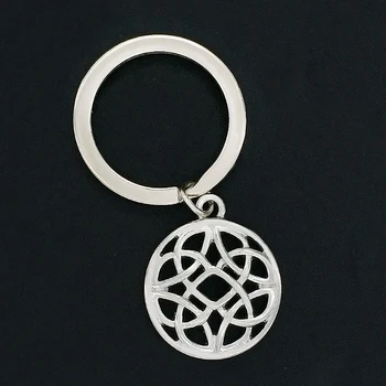 Hot vysoká kvalita okrúhle kovové Dala celtics uzol kúzlo keychain pre Írske náboženské šťastie suvenír keyring prispôsobiteľné