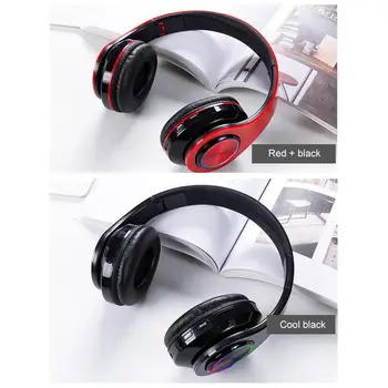 2020 nový svetelný bezdrôtový bluetooth headset headset stereo bluetooth headset skladacia