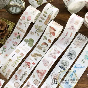 1pcs/1lot Washi Maskovacie Pásky Vintage rastlín, Dekoratívne Samolepiace Scrapbooking DIY Japonský Papier 3M Samolepky