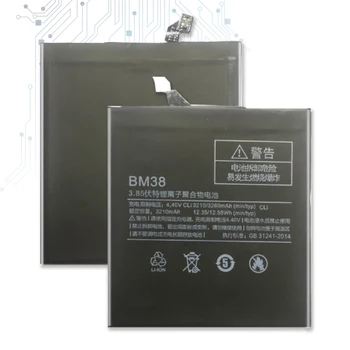 BM38 Mobilný Telefón Batéria pre Xiao Mi4s Mi 4S M4S Náhradné Batérie BM38 3210mAh
