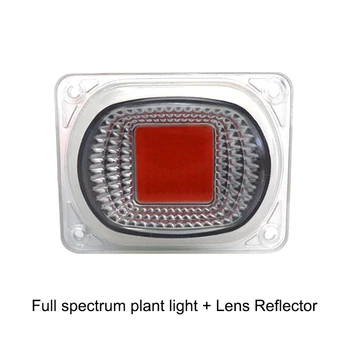 LED Rásť Phyto Lampy S Objektívom Reflektor 20W 30W 50W 110V 220V COB LED Čip celé Spektrum Rásť Svetlo Floodlight Pozornosti Žiarovka