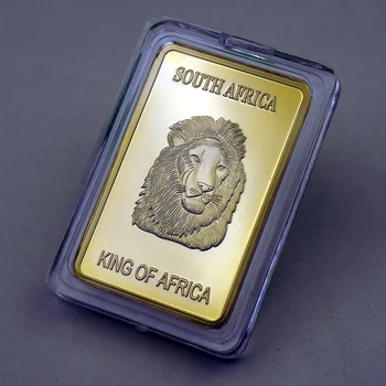 Južná Afrika Kráľ SA Lev Gold Bar voľne Žijúcich Zvierat Zlata Á Bar Na Zber Darček Výzvou Mince