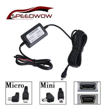 SPEEDWOW Mikro/Mini USB Hard Wired Nabíjací Menič Menič Pre Tablet Telefón DVR Rekordér GPS