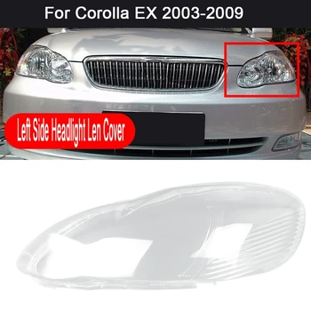 Pre Toyota Corolla EX 2003-09 Auto Prednej Strane Svetlometu Jasné, Kryt Objektívu Vedúci Svetlo lampy Tienidlo Shell