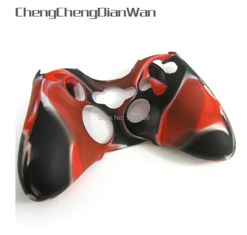ChengChengDianWan Kamufláž Silikónové Kože Kryt Rukoväť Prípade radič prípade pre Xbox360 Controller 5 ks/veľa
