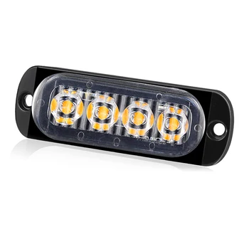 12V 6500K Auto Signálne Svetlá Nové vyzdvihnutie blikajúce svietidlo 4 LED ultra tenké bočné svietidlo nákladné auto strane lampa Auto Príslušenstvo