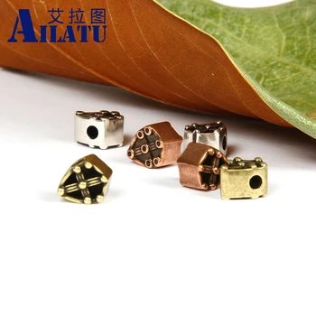 Ailatu 10pcs/veľa Hrdinu Štít Antickej Bronzovej a Striebornej Farbe Medi Kúzlo Korálky Zdobené pre DIY Módne Šperky