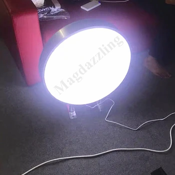 Okrúhly Tvar Stenu Čierny Hliníkový Rám LED Svetelné Shop Značky Vákuové Light Box Dvojité Bočné Sformované Svetelné Značenie
