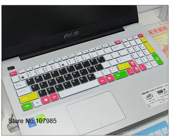 15.6 palce Silikónové notebooku, klávesnice Prorector pokrytie pokožky Pre Asus R500V R500X R505 R510VC R510JK R510CC R510LD R556LD R557LP