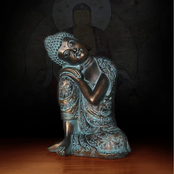 23 cm Živice Zen Biela Spanie Buddha Šákjamuni Obrázok Socha Remesiel Obývacia Izba Dekor Tvorivý Charakter, Dekorácie, Darčeky