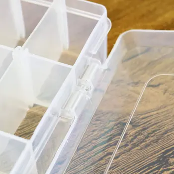 36 mriežky transparentné úložný box šperky tool box pre potravinársky PP materiál úložný box plastové časti, úložný box