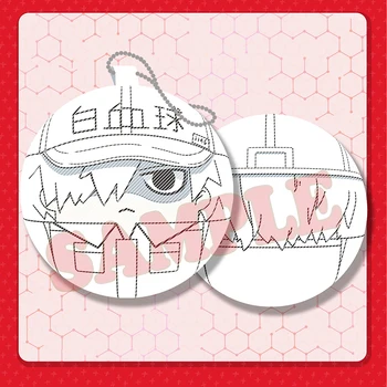 Anime Buniek v Práci! Kód Čierna Doštičiek Červených Krviniek Roztomilé Bábiky, Plyšové Dango Keychain Cartoon Prívesok Hračka Keyrings Cosplay