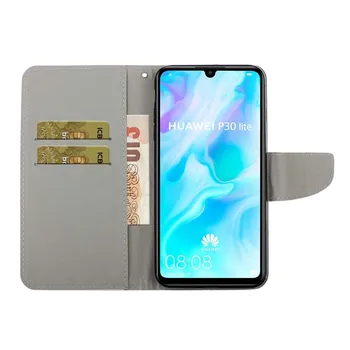 Luxusné Kožené puzdro Flip Pre Huawei P30 Mate 30 Lite 30 Pro P Smart 2019 TPU Kryt Na Huawei Honor 10 Lite Telefón, Peňaženku Prípadoch