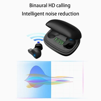 Bezdrôtové Slúchadlá Bluetooth 5.0 Slúchadlá In-Ear Slúchadlá s Digitálny LED Displej Bezdrôtové Nabíjanie Prípade