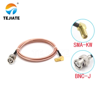 1PCS TEJIATE Adaptér Kábel BNC Na SMA Typ BNC-J Previesť SMA-8 KW-90 CM 1M 1,5 M 2M Dĺžka Konektor RG316 Drôt