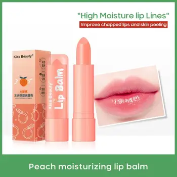 Kreatívne Broskyňa Jelly Kvet Rúž Dlho-trvajúce Moisturizing Lip stick make-up Výživné lesk na Pery Prírodný Balzam na Pery Lip care