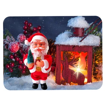 Elektrické Santa Claus Hračka Bábika Stojí Bábika Prívesok Vianočné Dekorácie Pre Domov Vianoce A Šťastný Nový Rok Darček