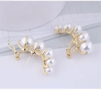 Kymyad Simulované Pearl Náušnice Pre Ženy 2019 Geometrické Imitácia Perly Nové Earings Módne Šperky