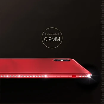 Telefón Puzdro Pre Samsung Galaxy A7 2018 A6, A8 Plus 2018 A5 2017 Poznámka 8 9 Luxusné Lode Lesk Bling Diamond Silikónové Zadný Kryt