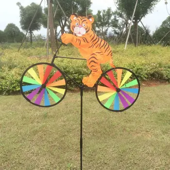 2020 Nové Kvapka Loď Roztomilý 3D Zvierat na Bicykli veterný Mlyn Whirligig Záhrade Trávnik na Dvore Dekor Vietor Spinner