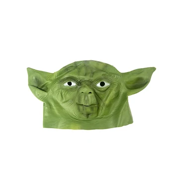 MANLUYUNXIAO Hallween Strane Pokrývky hlavy Jedi Yoda Deluxe Režijné Latex Pokrývky hlavy Pre Dospelých Halloween Prop Veľkoobchod