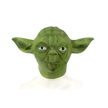 MANLUYUNXIAO Hallween Strane Pokrývky hlavy Jedi Yoda Deluxe Režijné Latex Pokrývky hlavy Pre Dospelých Halloween Prop Veľkoobchod
