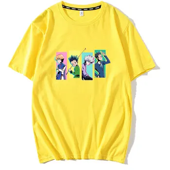 Muži Ženy T-shirt Topy Kawaii Hunter X Hunter Tričko Killua Zoldyck T-shirt Posádky Krku Vybavené Soft Anime, Manga Tee Tričko Oblečenie