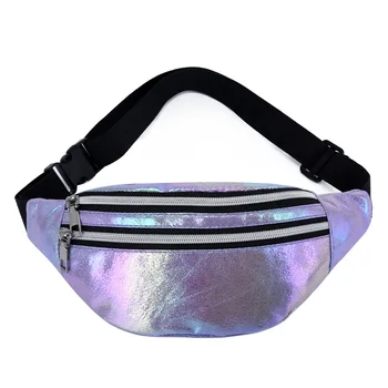 LXFZQ ženský pás taška bum fanny pack žien pás tašky heuptas pás pack hologram bag Vak, Reflexné Cas Femme Puzdro
