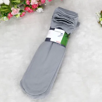 2021 Lete Novo Dizajn 10 Párov Bambusové Vlákno Ultra-tenké Elastické Hodvábne Krátke Hodvábne Pančuchy Mužov Ponožky Dezodorant a potu dôkaz