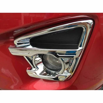 Pre Mazda CX-5 CX5 Telo Predné Hmlové Svetlo na Čítanie Rám Stick Styling ABS Chrome Kryt Výbava Stick Odsávače pár 2 ks
