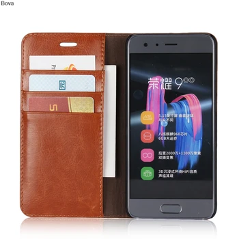 Deluxe Peňaženky Prípade Huawei Honor 9 premium kožené puzdro Na Huawei Honor 9 Flip Ochranný Kryt Závesu