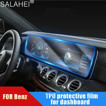 Pre Benz E C GLC GLA GLK CLA GLE GLS Nálepka Nové Transparentné Auto Panel Navigácia GPS Obrazovku Ochranný Film Anti-scratch