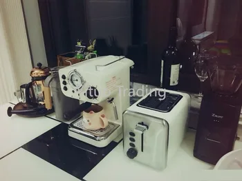 Domácnosti Tlak kávovar 15bar Vysoký Výkon Pary Typ Malé Mlieka, Peny, Mini Semi-automatic Retro Espresso kávovar