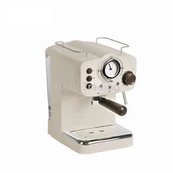 Domácnosti Tlak kávovar 15bar Vysoký Výkon Pary Typ Malé Mlieka, Peny, Mini Semi-automatic Retro Espresso kávovar