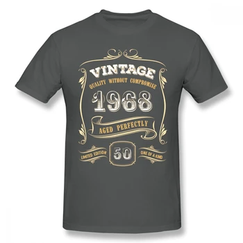Klasické Vlastné 50. Narodeninám Zlato Ročník 1968 vo Veku Dokonale Tee Tričko Mužov Nové Veľké Veľkosť T-Shirt