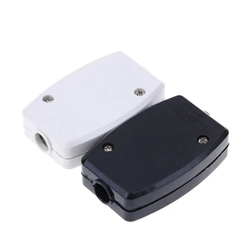 Black White 1pc Inline Konektor Box 3 Terminál Pripojte Flex Kábel 13A Drôt Prívod Elektrickej Stolár
