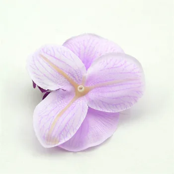 5 ks 6,5 cm Pompon Mini hodváb Motýľ Orchidea Umelého Hodvábu Kvetov kytice Pre Vence DIY Svadobné Scrapbooking Falošné Kvet