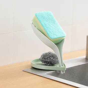 Mydlo Mozgov Hubky Zásobník Sprcha Anti-slip Umývadlo Listový Tvar Sacej Úložný Box Stojan pre Domácnosť, Kuchyňa Zásobník Ozdoby
