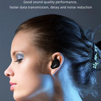 TWS Bluetooth Slúchadlá Bezdrôtové Slúchadlá s Bezdrôtové Nabíjanie Prípade, LED Displej, Stereo Zvuk IPX7 Nepremokavé Výkon Banky