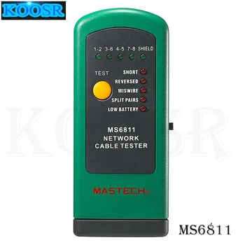 Mastech MS6811 Ručné Sieťový Kábel Tester Line Sledovanie UTP a STP wirer Tester Meter