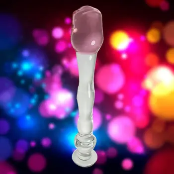 Veľké Pyrex Glass Dildo Sklo Umelý Penis Dvojité Skončil Obrovský Dlhé Dildo Crystal Penis Análne Korálky Zadok Plug Sex Produkty