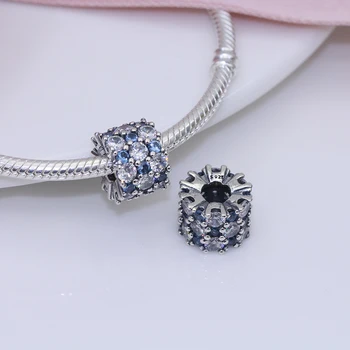 Fit Pôvodné Pandora prívesky náramok korálky S925 sterling silver Bright šumivé crystal korálky dámske módne šperky