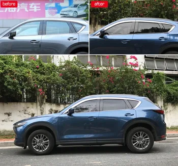 ABS Chrome plastové Okno Clonu Prieduch Odtiene Slnko, Dážď Stráže auto príslušenstvo pre Mazda CX-5 CX 5 2017 2018 2019 auto styling