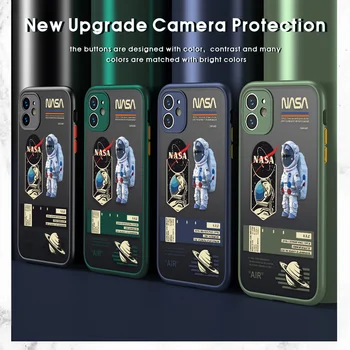 Priestor Astronaut obal Pre Samsung Galaxy Note10 Lite A81 M60S Priesvitný Kryt Kamery Chrániť Prípade