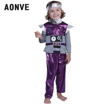 Aonve Halloween Oblečenie Pre Deti Robot Cosplay Výkon Disfraces Detský Maškarný Hranie Rolí Roztomilý Vyhovovali V Halloween Party