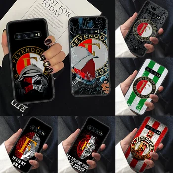 Feyenoord Rotterdam Telefón puzdro pre Samsung Galaxy Note 6 7 8 9 10 E 20 Ultra Okraji Plus black Späť Módne Funda Luxusné Kryt