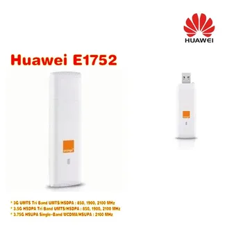 Odomknutý Huawei E1752 3g, Hsdpa USB Bezdrôtový Modem Dongle 7.2 mb / s Sieťová Karta