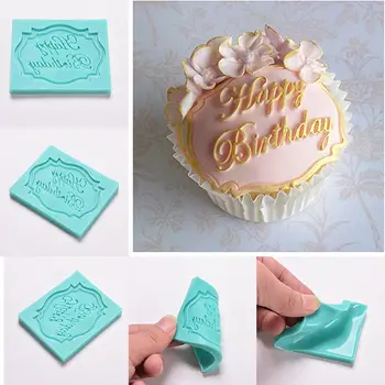 Tortu Cupcake Dekorácie Happy Birthday List Tlač Silikónové Formy Tortu Formy Fondant Čokoláda Formy Darčeky Pre Priateľku Deti