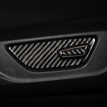 Carbon fiber interiéru čalúnenie Sedadla Dekoratívny panel pre Ford Mustang Auto Nálepky, Auto-Styling 2016 2017 2018 2019